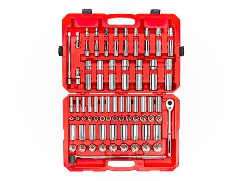 TEKTON 1/2-inch Drive 6-Point Socket Ratchet Set, 83-Piece